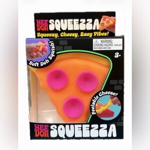 Pizza NeeDoh Squeezza Pizza Slice Viral 🔥 Tik Tok Nee Doh Squishy Toy Fidget